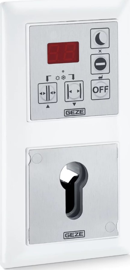 GEZE Programmschalter DPS-SCT, UP,alpinweiß,Drucktaste 155810