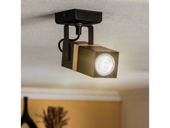 Deckenstrahler Vidar, schwarz, einflammig Vidar Eko-Light, dimmbar, schwarz, für Wohn- / Esszimmer, Metall, Modern