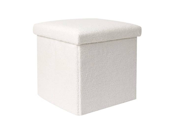 Coffre pouf en bouclette sherpa - Blancheporte