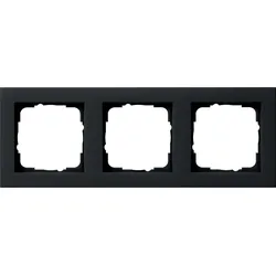 Gira 021309 Abdeckrahmen 3f Gira E2 Schwarz m