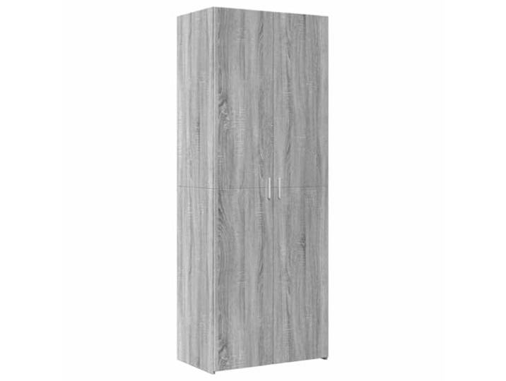 HKTMGDNG Highboard Grau Sonoma 70x42,5x185 cm Holzwerkstoff Schrank Viel Stauraum hinter Türen für Ordnung im Wohnzimmer, Flur oder Schlafzimmer mit pflegeleichter Beschichtung.