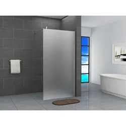 Fa-Bausysteme Walk-In Glas Dusche Vollsatiniert 140 cm