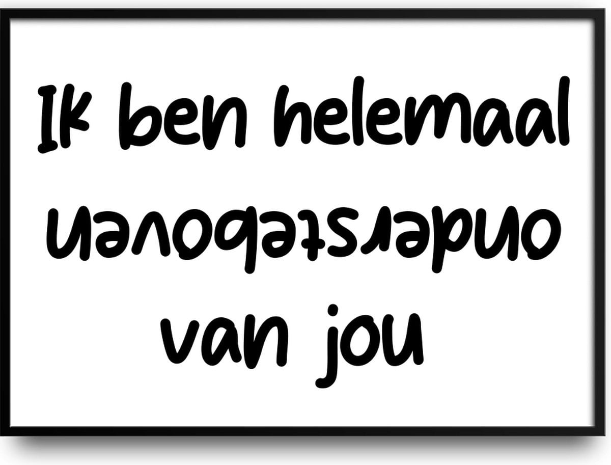 Grappige fotolijst met glas en ophangsysteem voor Valentijnsdag - Hoogwaardige poster met foto