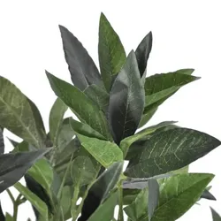 vidaXL Künstlicher Lorbeerbaum mit Topf 120 cm : Farbe - Grün