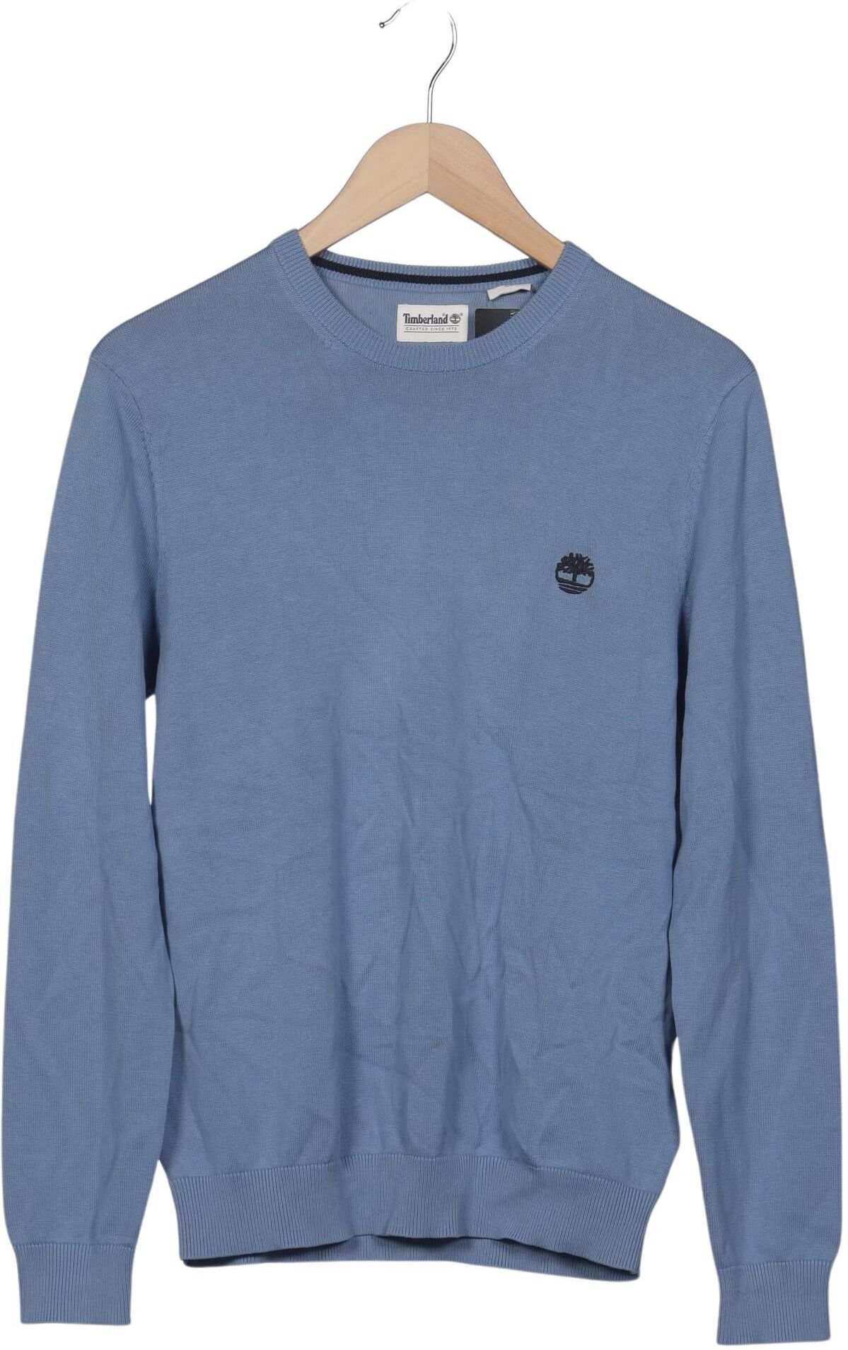 Timberland Herren Pullover, Hellblau, Gr. S, Baumwolle - Second Hand
