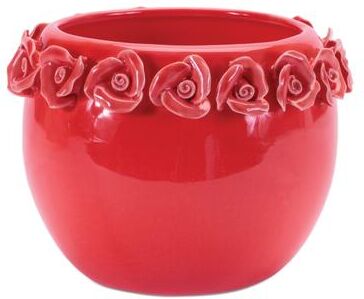 Melrose International Storeware Bud Vase with Floral Accent (Set of 2)