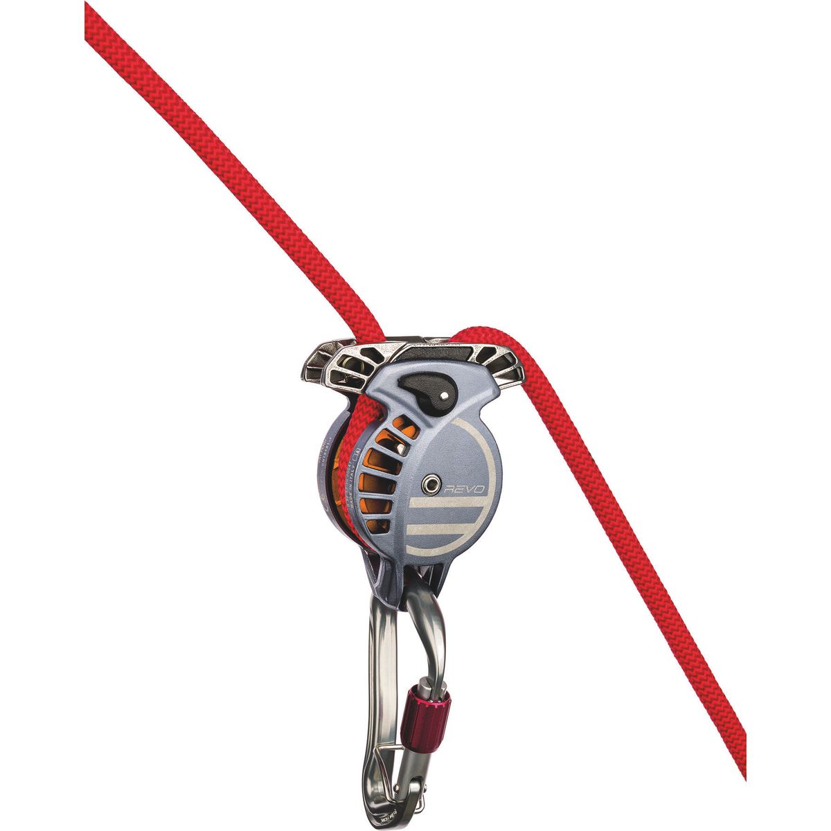 Wild Country Revo Belay Device gunmetal/tangerine (0780) UNI 40-REVO-0780-UNI