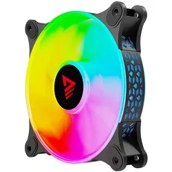 Savio 3er-Set ARGB BLAST LÜFTERSET 3 x 120 mm 3-polig 5 V 4-polig 12 V (120 mm, 3x), PC Lüfter, Mehrfarbig, Schwarz