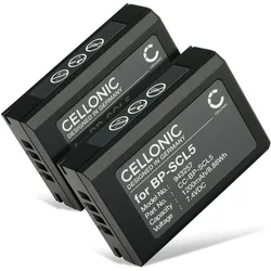 Cellonic Akku für Leica M10-P, M10-R, M10 Monochrom (Kamera Akku), Kamera Stromversorgung, Schwarz