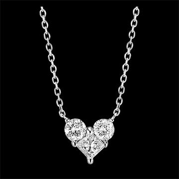 Edenly Halskette Kostbares Geheimnis - Lovely - WeiÃŸgold, 18 Karat, mit Diaman