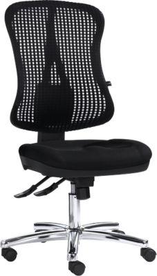 Topstar Bürostuhl HEAD POINT, Synchronmechanik, ohne Armlehnen, hohe 3D-Netzrückenlehne, Muldensiz