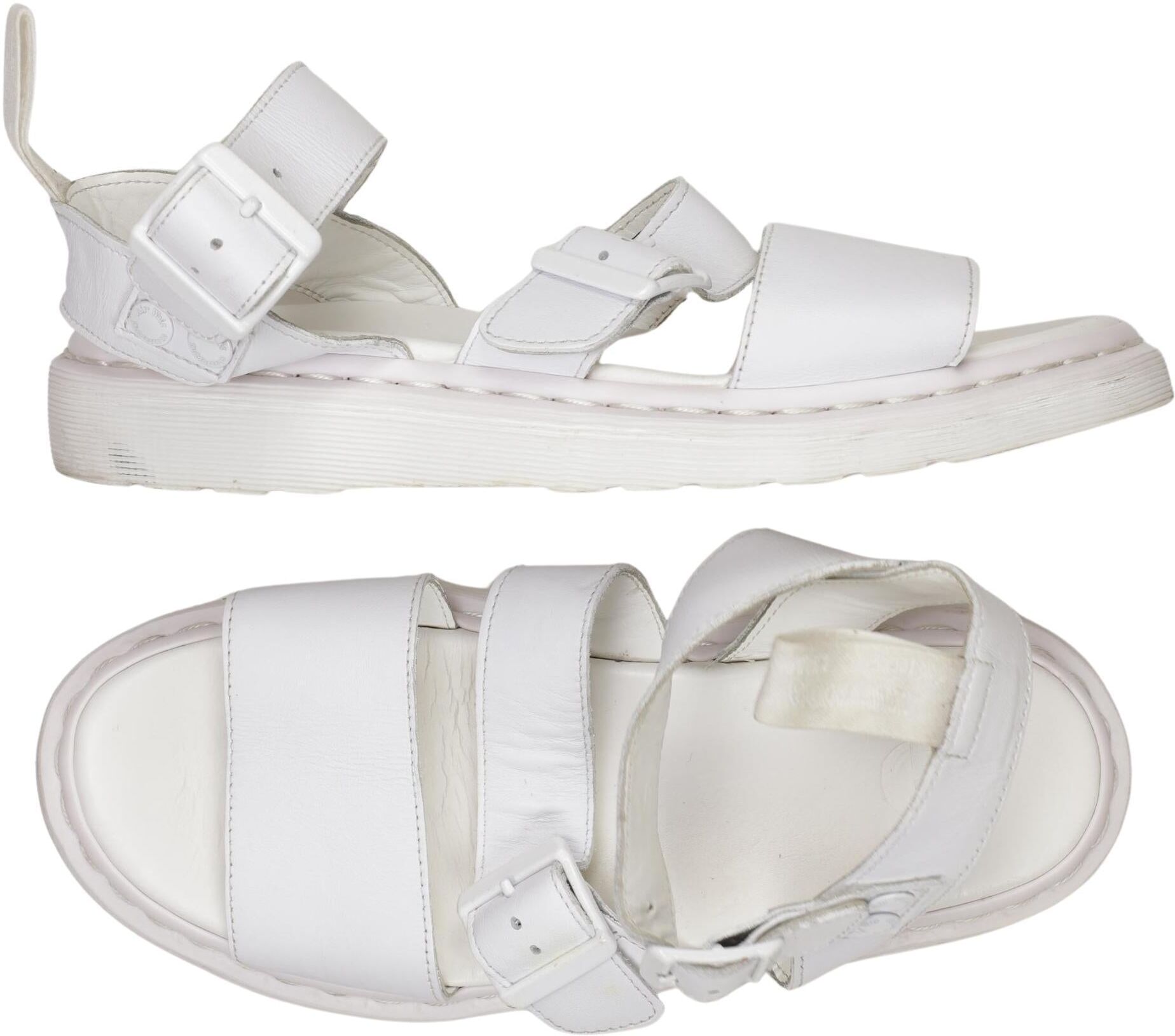 Dr. Martens Damen Sandalen, Weiß, Gr. EU 42, Leder - Second Hand