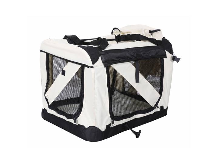 Hundebox faltbar M beige