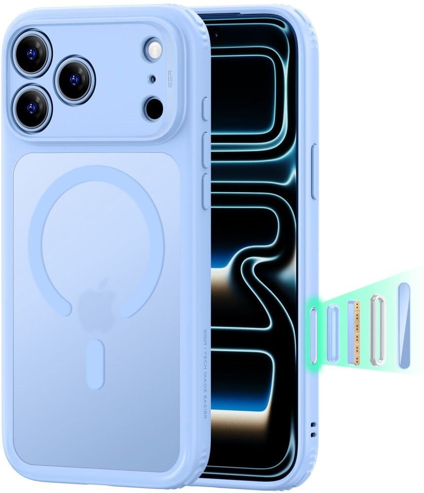 ESR iPhone 18 Pro Max / 17 Pro Max Classic Hybrid Cover - MagSafe Kompatibel - Blå