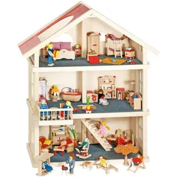 Goki Hölzerne Puppe Haus XL