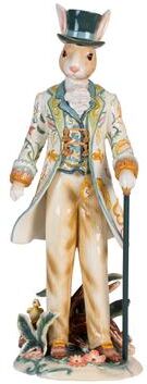 Fitz and Floyd Dapper Rabbit Male Figurine, 20 Inch
