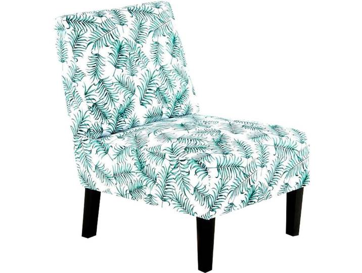 Stuhl KAYOOM Indira 210, mit gepolsterter Sitzfläche und Rückenlehne , grün (flower), B:56cm H:73,5cm T:84cm, Stoffbezug: 100% Polyester, / Stuhlbeine: 100% Buche, lackiert, Stühle, Stuhl, stilvoll, modern, ideal für moderne Einrichtungen
