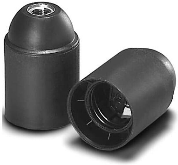 Houben Fassung E27 sw,glatt,M10x1 101947)