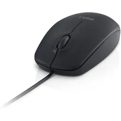 Dell MS116 USB Wired Mouse (Kabelgebunden), Maus, Schwarz