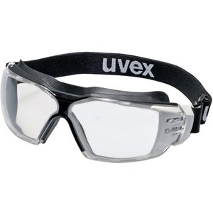 Uvex Schutzbrille pheos cx2 sonic 9309275, klar, Vollsichtbrille, schwarz-grau