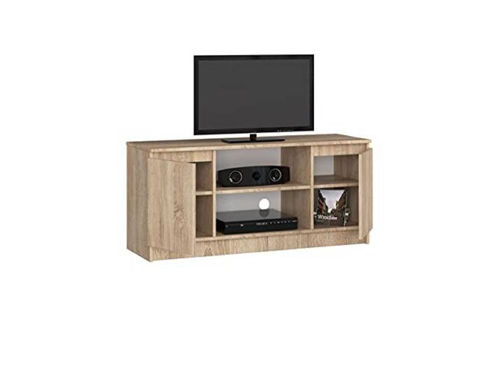BDW Kommode, RTV Schrank, TV Gerät, viel Stauraum, Kleiderschrank, Diele, Wohnzimmer, Schlafzimmer Kommode, Multifunktionsschrank. Abmessungen: 120 x 55 x 40 cm (Sonoma Eiche)
