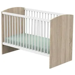 Sauthon, Babybett, Babybett – 120 x 60 cm – Inkl. Matratze – Access – Holz/Weiss – (60 x 120 cm)