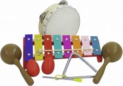 Dimavery Percussion-Set III, 7 parts TILBUD NU slagtøj dele sæt