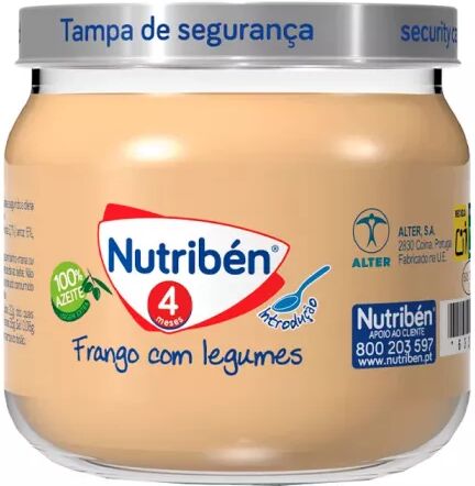 Nutribén Tarro 4 Meses Verduras Con Pollo 120g