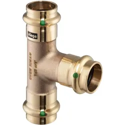 Viega, Rohrverbindungstechnik, SANPRESS tee 54 mm af rødgods med SC-Contur (T-Verbindung)