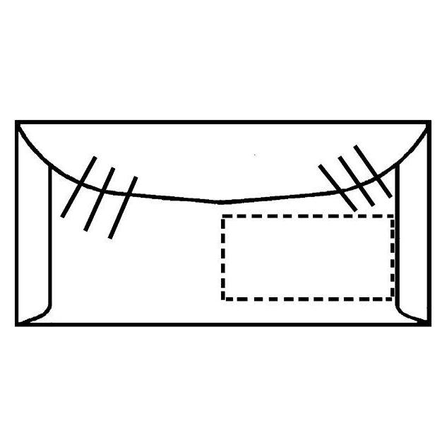 Neutral BRIEFUMSCHLAEGE DIN C65 1000 mit Folienfenster (C6/5, 1000x) (33260)