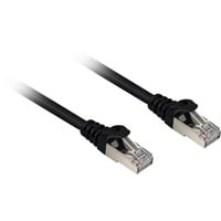 Patchkabel RJ45 Cat.6a SFTP schwarz, 1,5 Meter, LSOH (Halogenfrei)