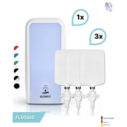 SET: Desinfektionsspender SENSOR, berührungslos Blanc Cosmos + 3x 1-L Haut- und Händedesinfektion - PRODUKTSET