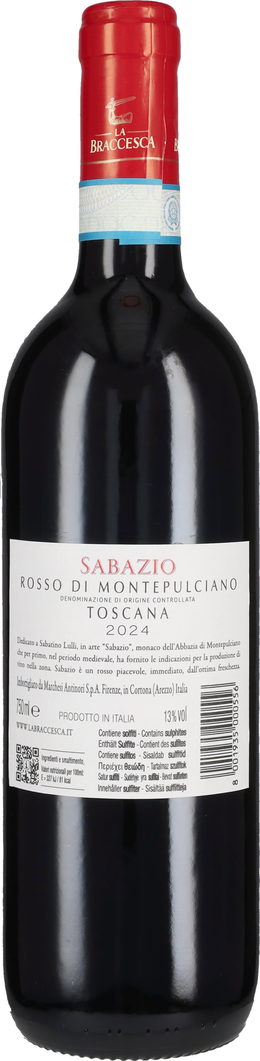 La Braccesca - Antinori Rosso di Montepulciano 'Sabazio' 2024