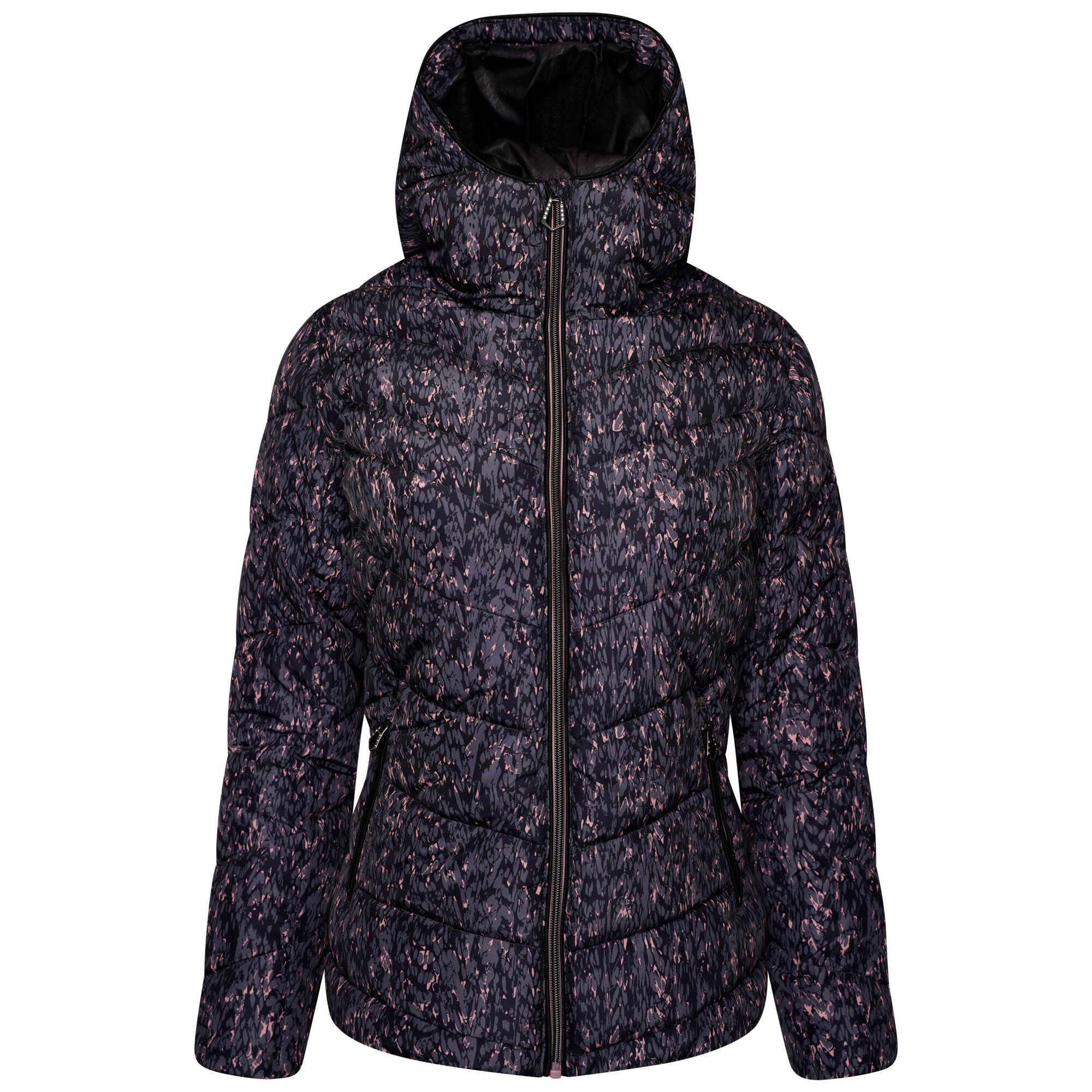 Dare 2B Womens/Ladies Reputable Embellished Padded Jacket (Powder Pink Wave)