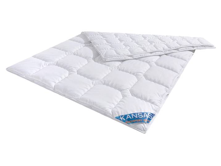 Microfaserbettdecke FAN Kansas , weiss (weiß), B:135cm L:200cm, Bezug: 100% Polyester. Füllung: 100% Polyester, Bettdecken, Microfaserbettdecke, Bettdecke in 135x200 oder 155x220 cm, Wärmeklasse 4-Jahreszeiten