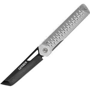 Gerber Klappmesser Ayako 191512, Einhandmesser, 8,8cm Klingenlänge, silber, mit Gürtelclip