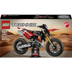 LEGO TECHNIC 42238 LEGO® TECHNIC Ducati Desmo450 MX Factory Motorrad; Bauspielzeug; Zweiradmodell mit Lenkung und Federung; Geburtstagsgeschenk für Kinder ab 10 Jahren