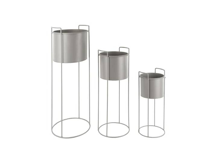 Present Time Blumentopfset Essence - Grau - 80x28cm & 28x23cm & 50x19cm