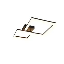 Deckenleuchte Deckenlampe Wohnzimmerlampe Metall schwarz SMD LED L 62 cm