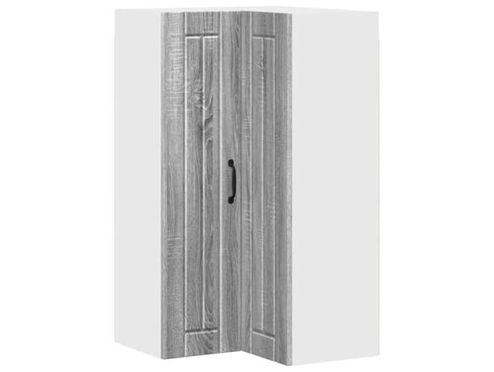 IBUQDDV Wand-Eckschrank Lucca Graues Sonoma 57 x 57 x 100 cm Holzwerkstoff, Rahmen aus Holzwerkstoff, rechteckige Form, Innenbereich, moderne Ästhetik, Küchenlayouts