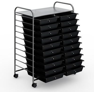Dovelina 20 Drawers Rolling Storage Cart Studio Organizer