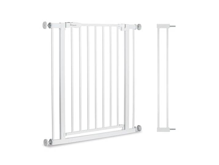 hauck Standard Türschutzgitter ohne Bohren mit 9 cm Verlängerung, White