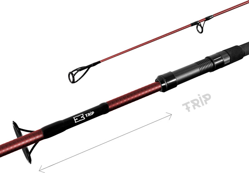 Canne carpe Delphin ETNA E3 TRIP 390cm/3.50lbs/TeleFIX