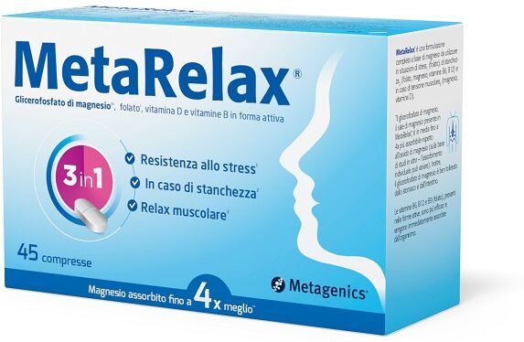 METAGENICS BELGIUM bvba Metagenics Metarelax, 45 Compresse