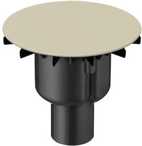 Bette BetteAir Ab-/Überlaufgarnitur B599-424 sand, für Duschfliese