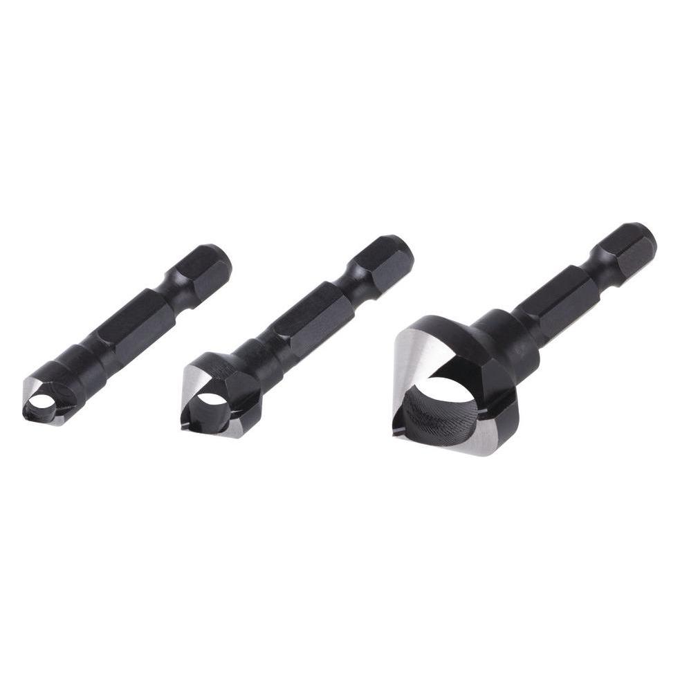 wolfcraft 1 Querlochsenker-Set WS 3-tlg., ø8,12,16 (4375000)