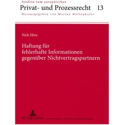 Haftung für fehlerhafte Informationen gegenüber Nichtvertragspartnern, Fachbücher von Niels Höra