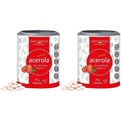 Acerola Vitamin C O Zucker x2 2x70 g Lutschtabletten