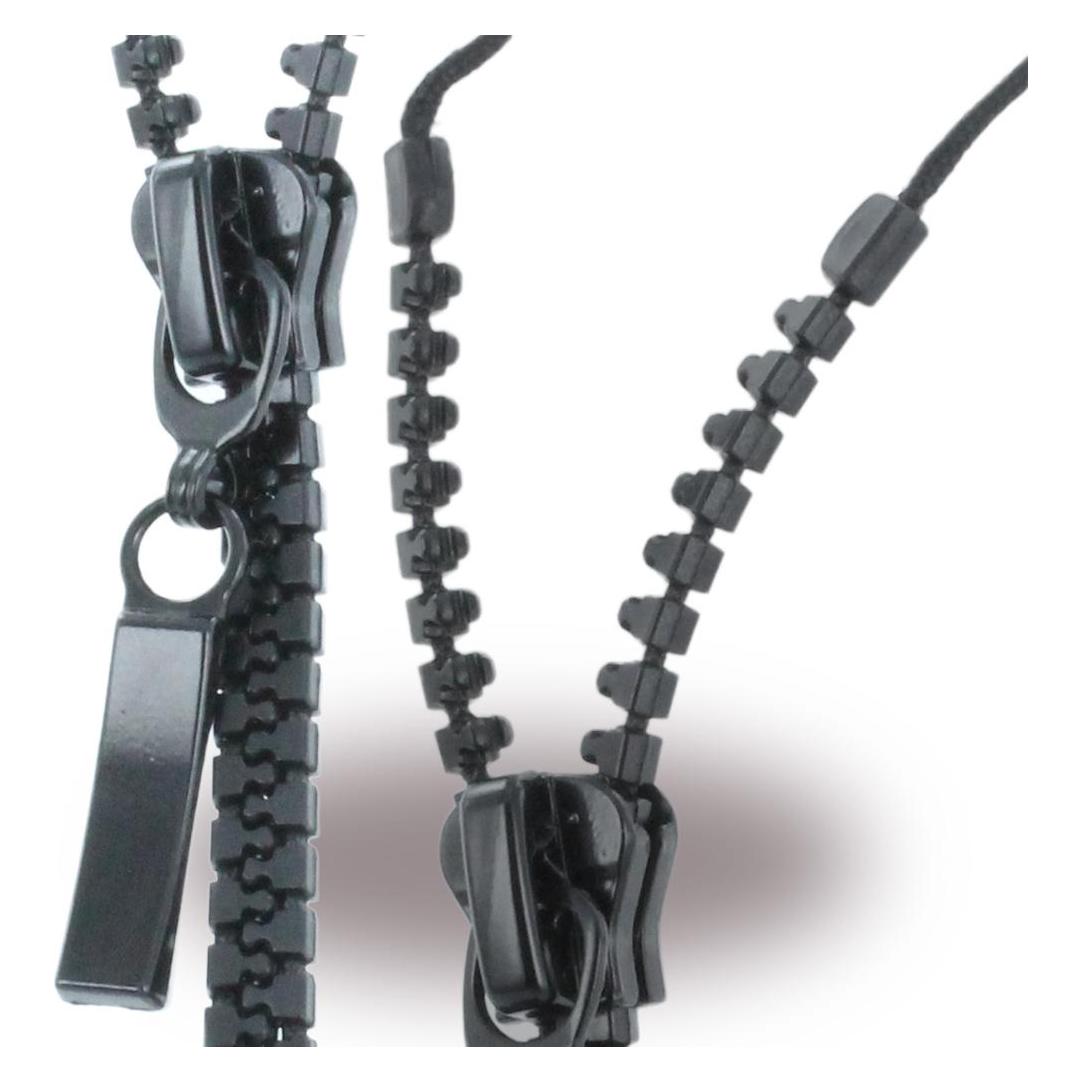 Konkis Kopfhörer Zipper - Reissverschluss Stereo (Kabelgebunden) (150507IP5ZPHBL)