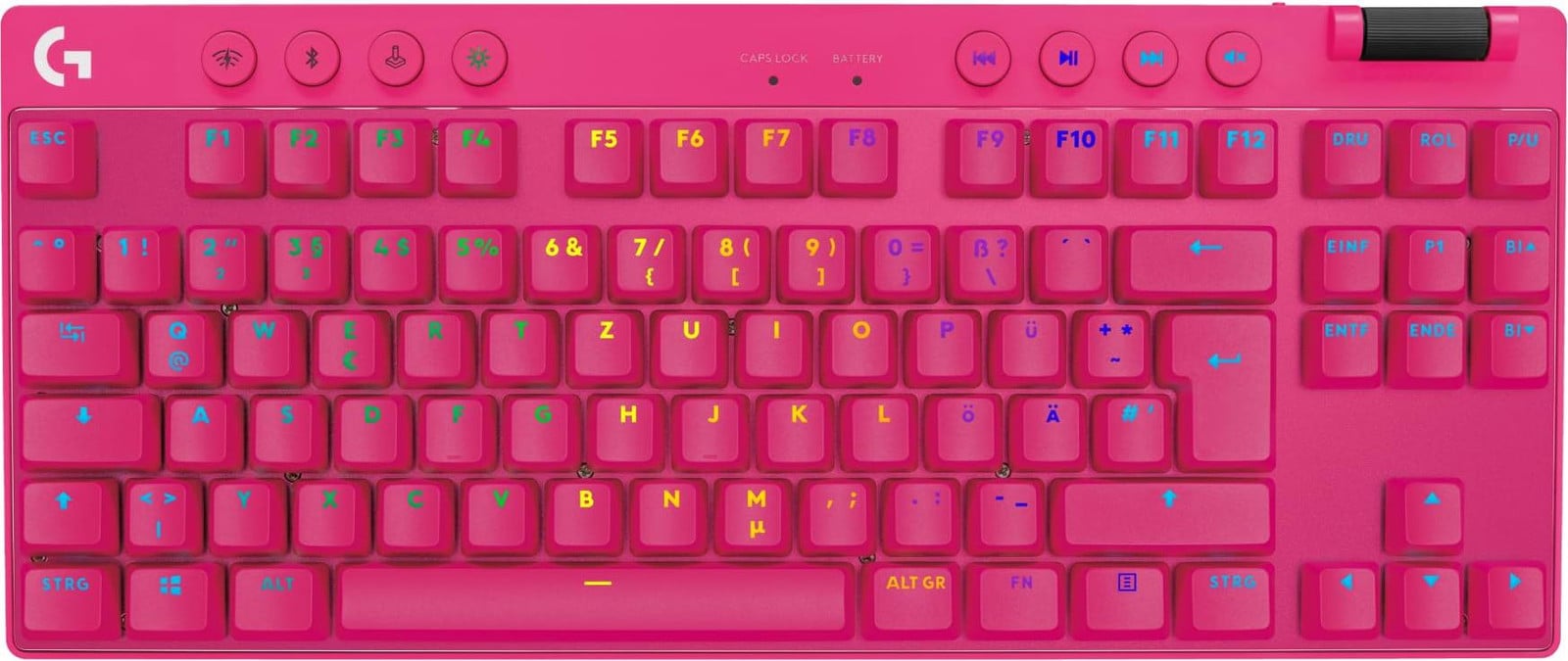 Logitech G PRO X TKL LIGHTSPEED Gaming Toetsenbord - Magenta